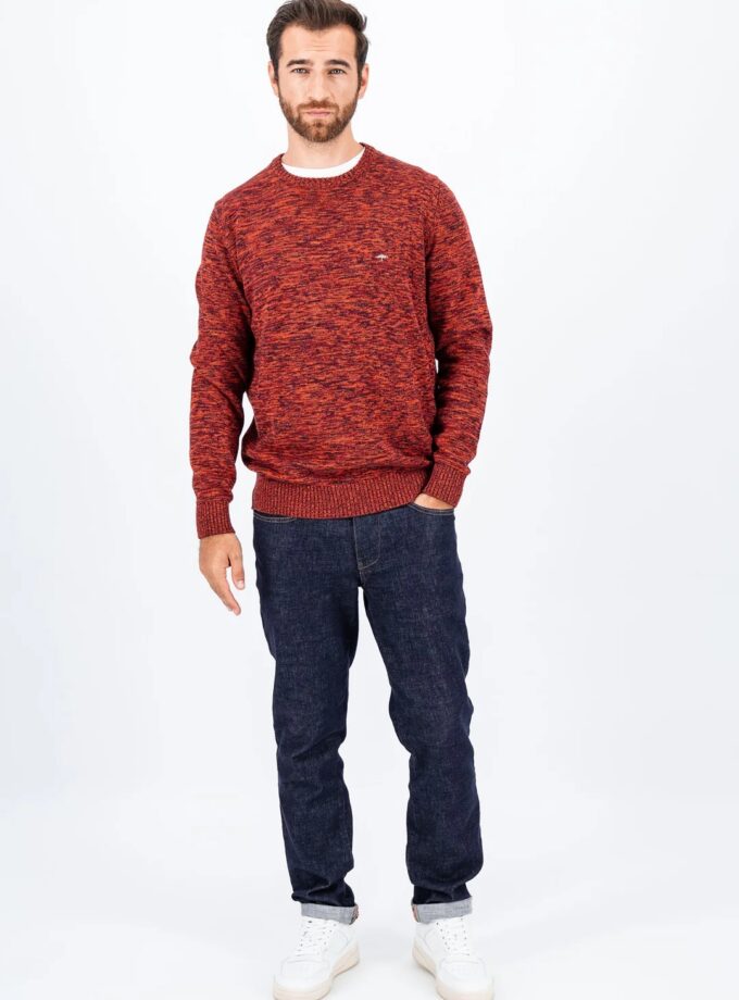 Πλεκτό - Πουλόβερ Fynch Hatton FH24W019 Ruby red multicolour