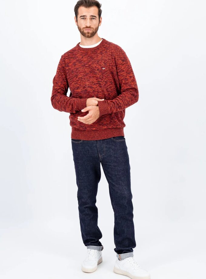 Πλεκτό - Πουλόβερ Fynch Hatton FH24W019 Ruby red multicolour