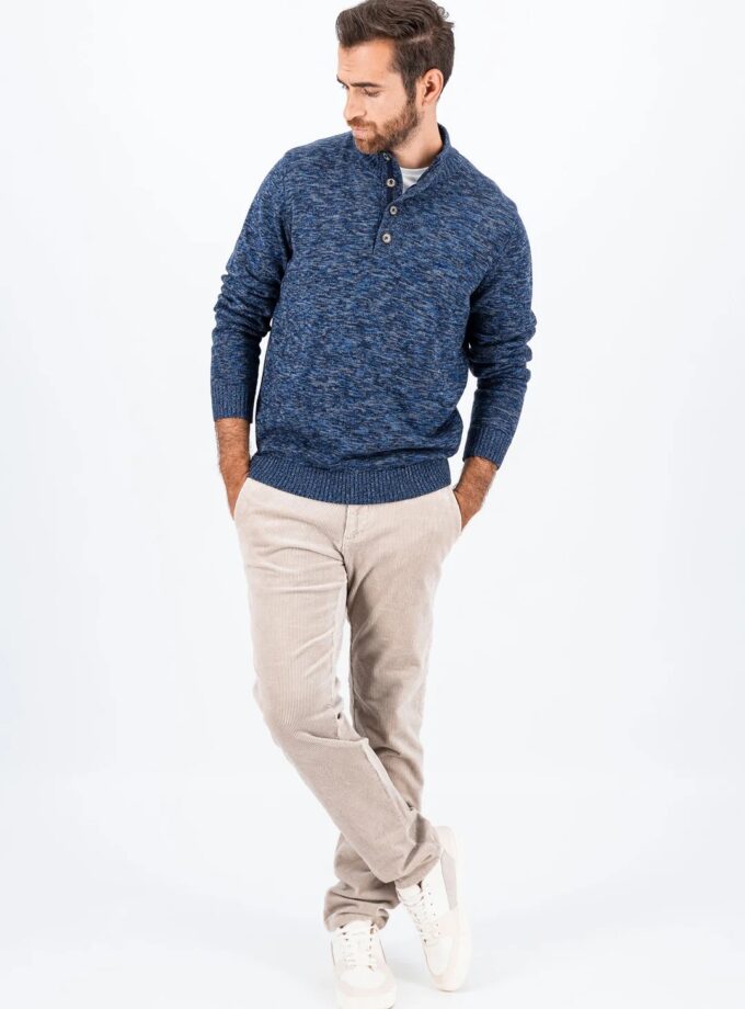 Πλεκτό - Πουλόβερ Fynch Hatton FH24W018 Navy Troyer