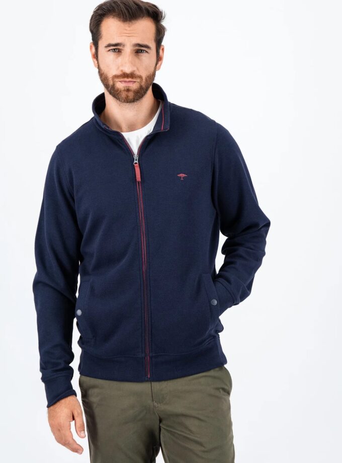Ζακέτα Fynch Hatton FH24W022 Fullzip navy-red