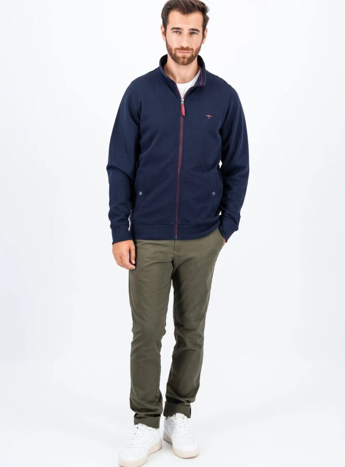 Ζακέτα Fynch Hatton FH24W022 Fullzip navy-red