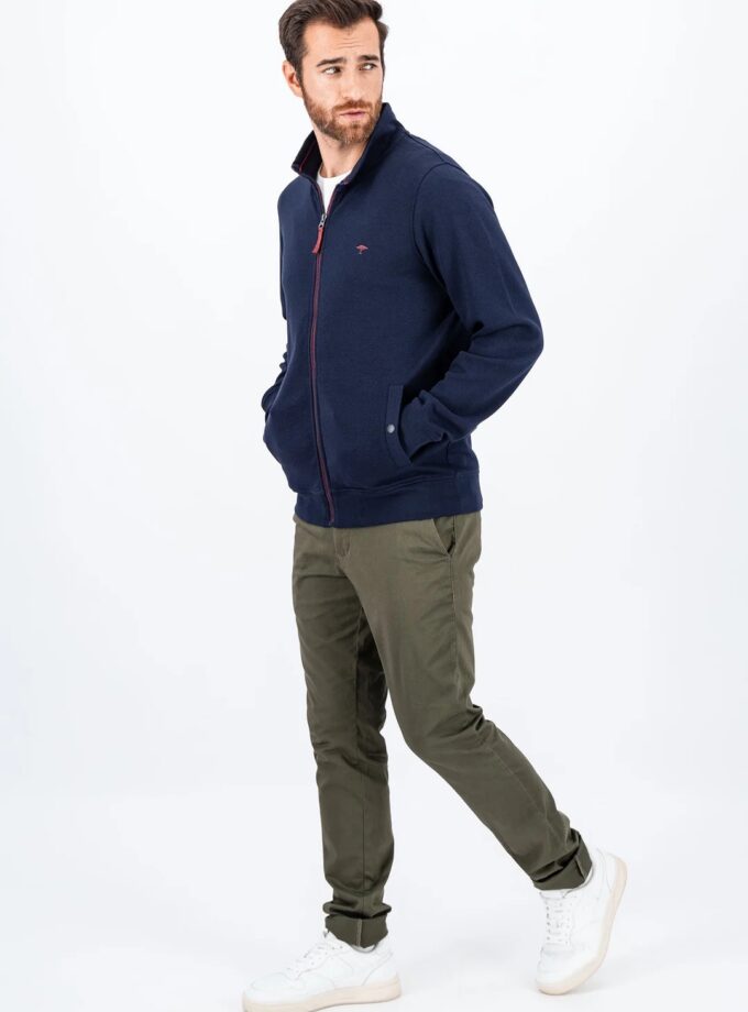 Ζακέτα Fynch Hatton FH24W022 Fullzip navy-red