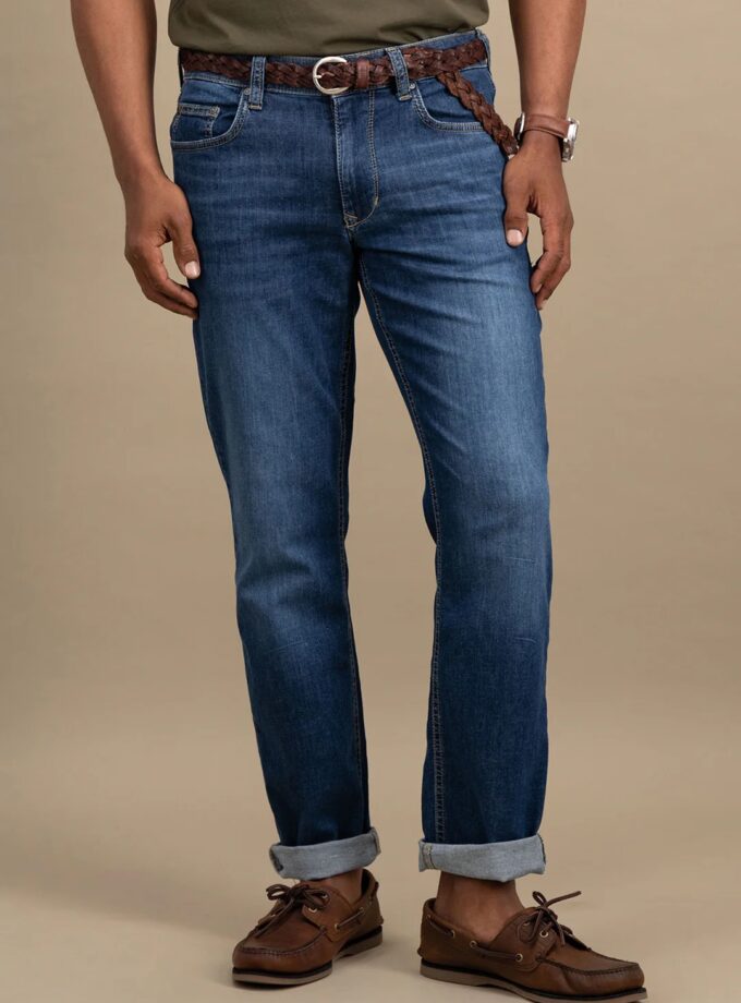 ΠΑΝΤΕΛΟΝΙ Fynch Hatton FH25S034 Soft-jeans mid blue