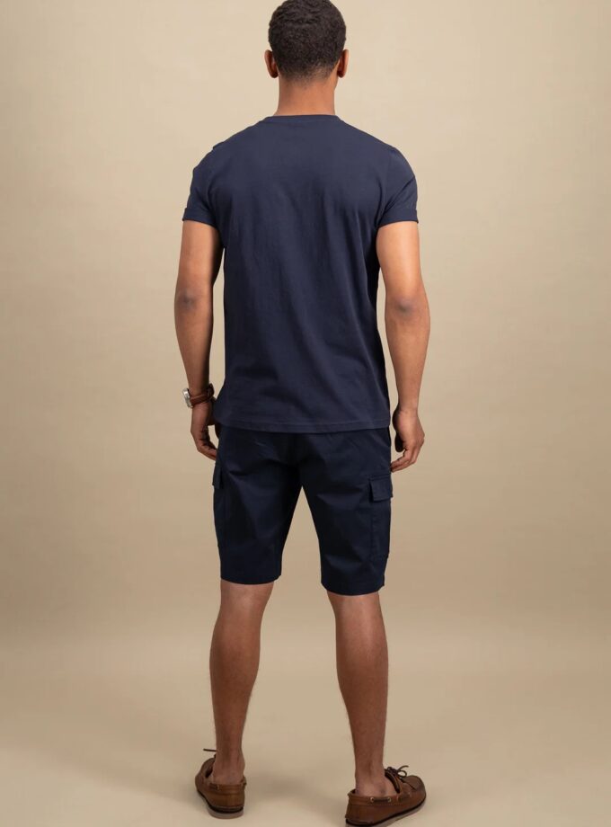 T-Shirt Μπλούζα Fynch Hatton FH25S022 Logoprint Navy