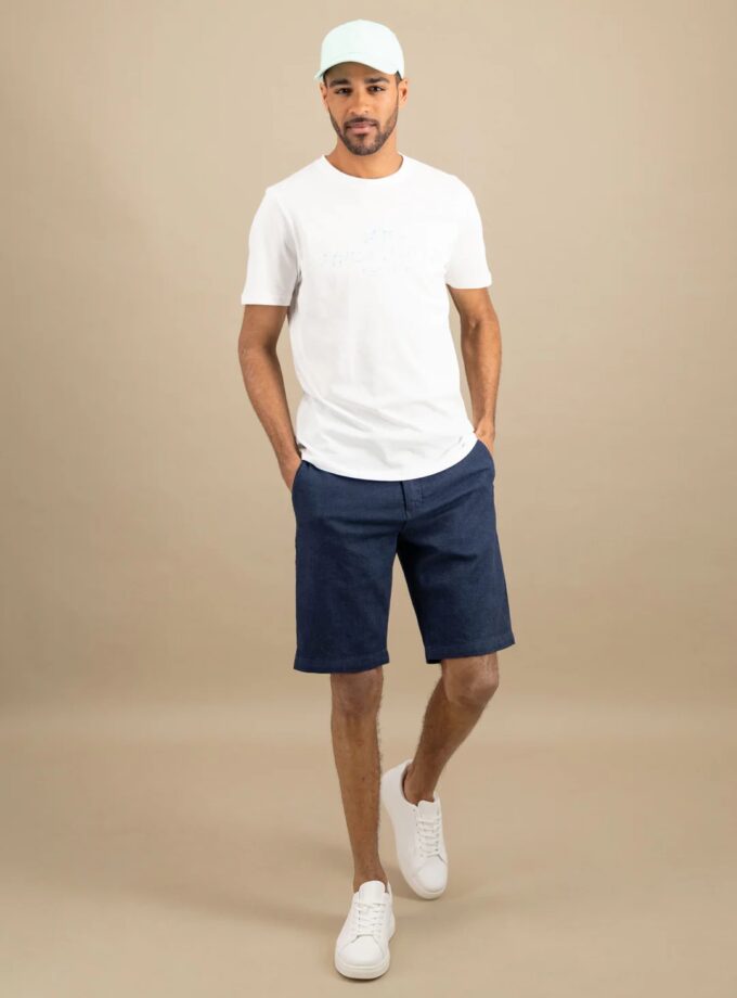 T-Shirt Μπλούζα Fynch Hatton FH25S023 Logoprint White