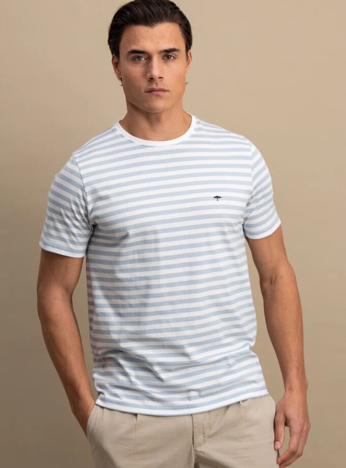 T-Shirt Μπλούζα Fynch Hatton FH25S028 Stripes Summer breeze