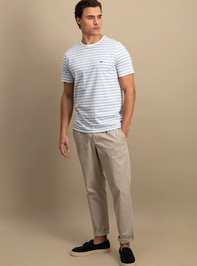 T-Shirt Μπλούζα Fynch Hatton FH25S028 Stripes Summer breeze
