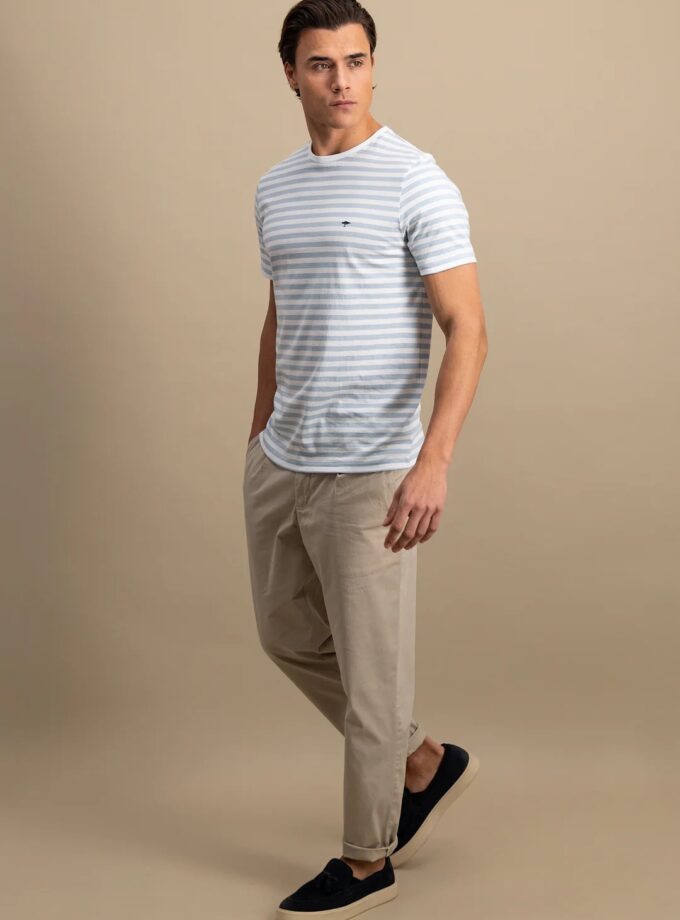 T-Shirt Μπλούζα Fynch Hatton FH25S028 Stripes Summer breeze