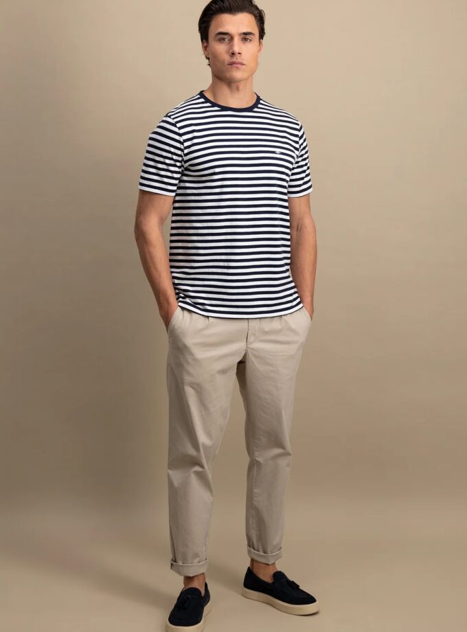 T-Shirt Μπλούζα Fynch Hatton FH25S029 Stripes Navy