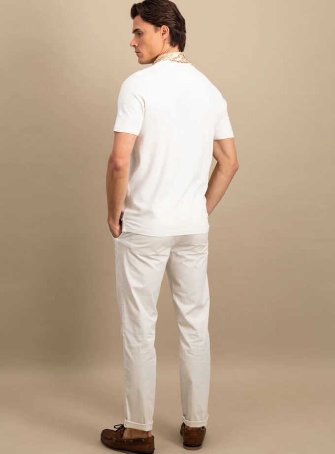 T-Shirt Μπλούζα Fynch Hatton FH25S031 New offwhite soft piquet