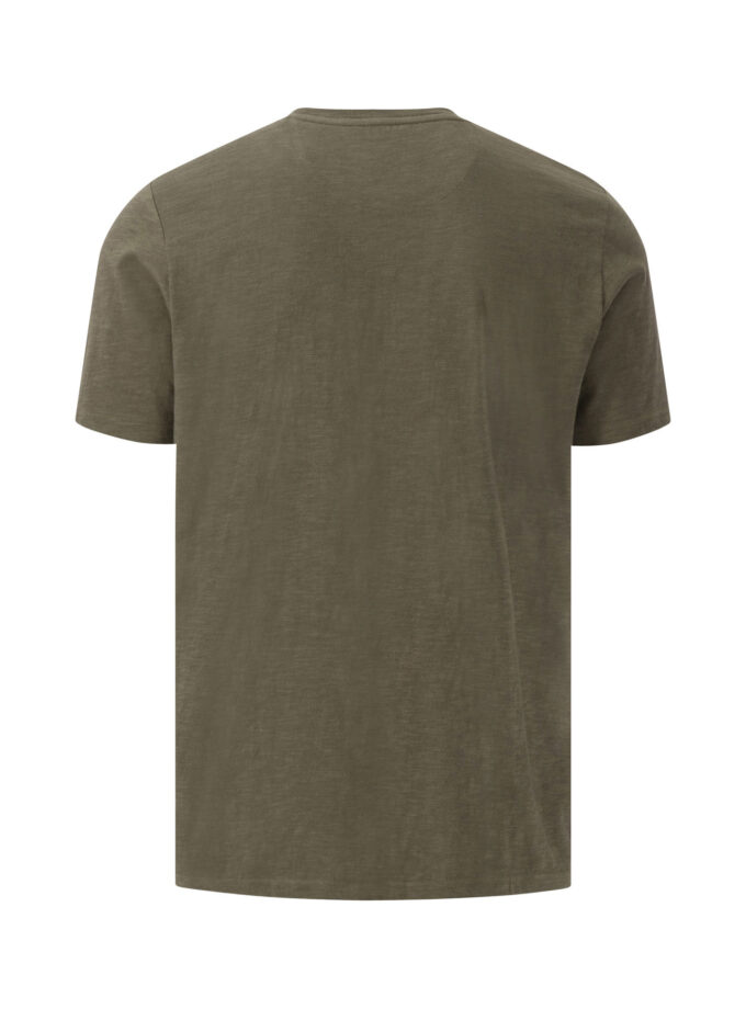T-Shirt Μπλούζα Fynch Hatton FH25S026 Dark khaki Subtlelogodail