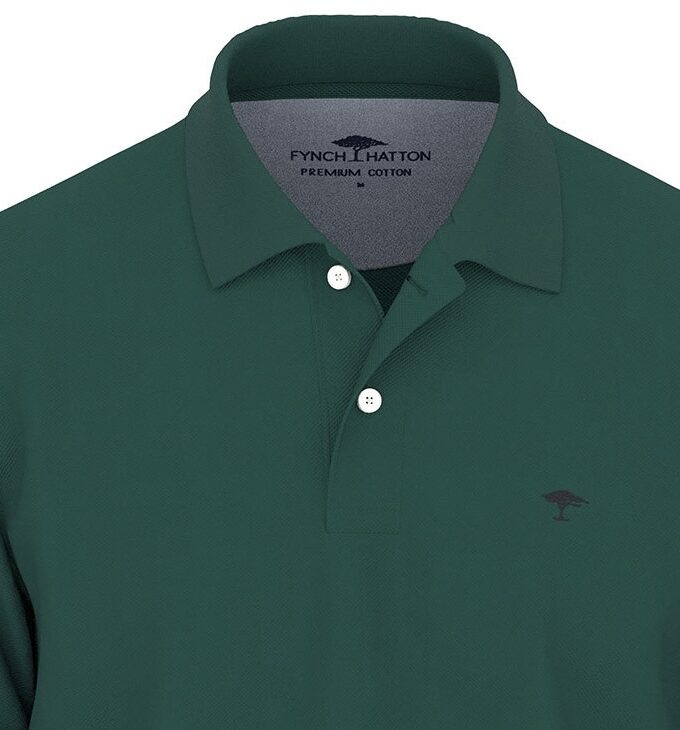 Polo Μπλούζα Fynch Hatton FH25S007 Pine Green
