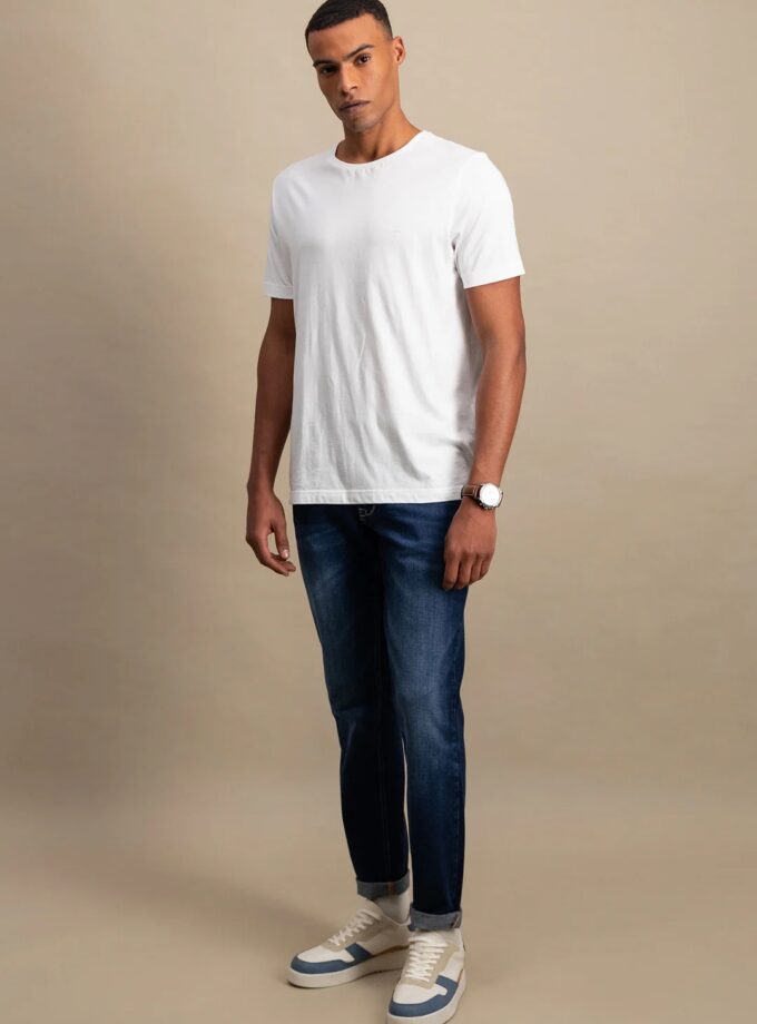 T-SHIRT ΜΠΛΟΥΖΑ Fynch Hatton FH25S021 T-Shirt Basic White