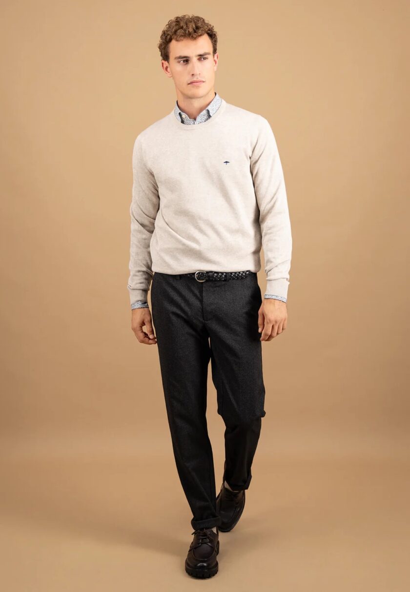 Πλεκτό-Πουλόβερ Fynch Hatton FH25W005 Winter White 7