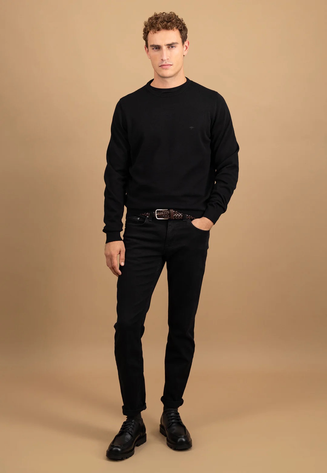 Πλεκτό-Πουλόβερ Fynch-Hatton FH25W006 Black 5 Πλεκτό-Πουλόβερ Fynch-Hatton FH25W006 Black 5