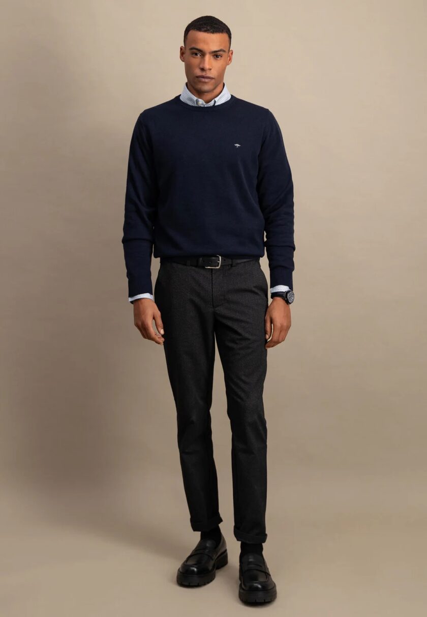Πλεκτό-Πουλόβερ  Fynch-Hatton FH25W006 Navy 6