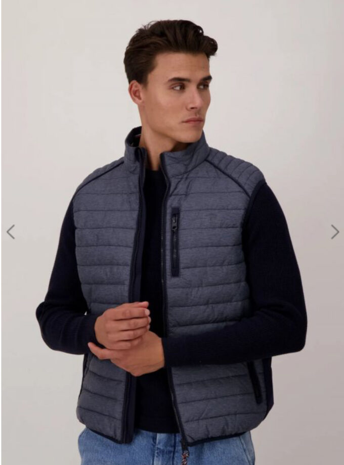 Μπουφάν Αμάνικο Fynch Hatton FH25W022 Light padding navy