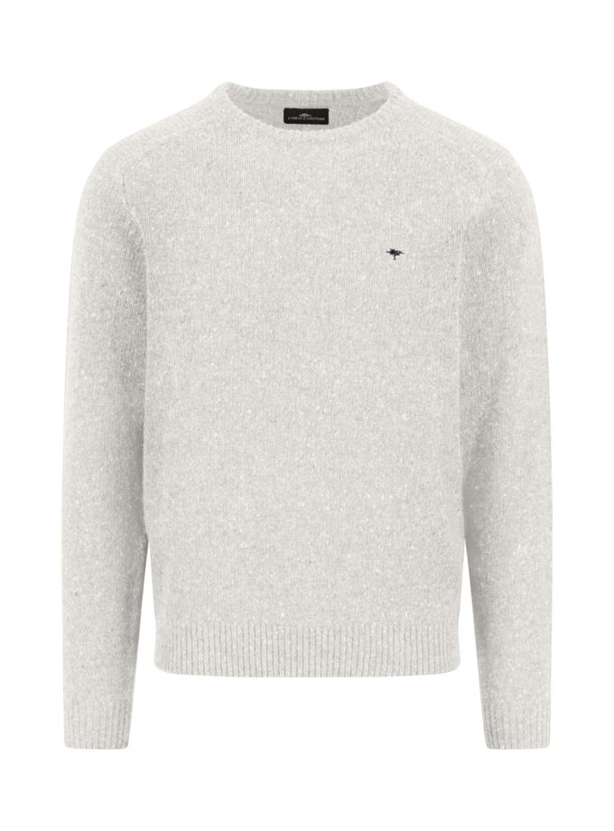 Πλεκτό-Πουλόβερ Fynch Hatton FH25W011 Winter white wool mix melange