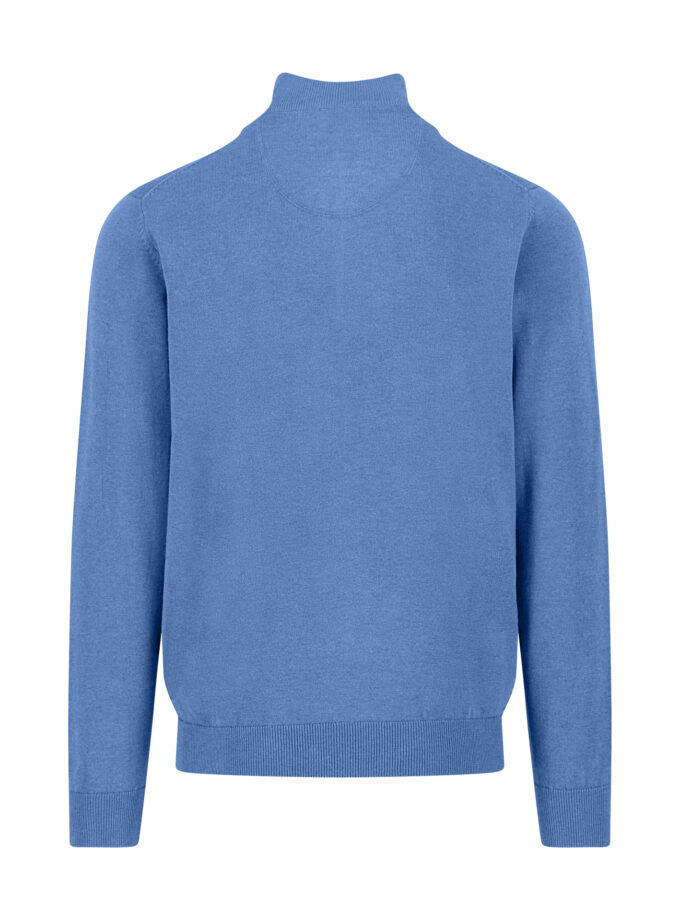 Πλεκτό - Πουλόβερ Fynch Hatton FH25W013 Halfzip Crystal blue