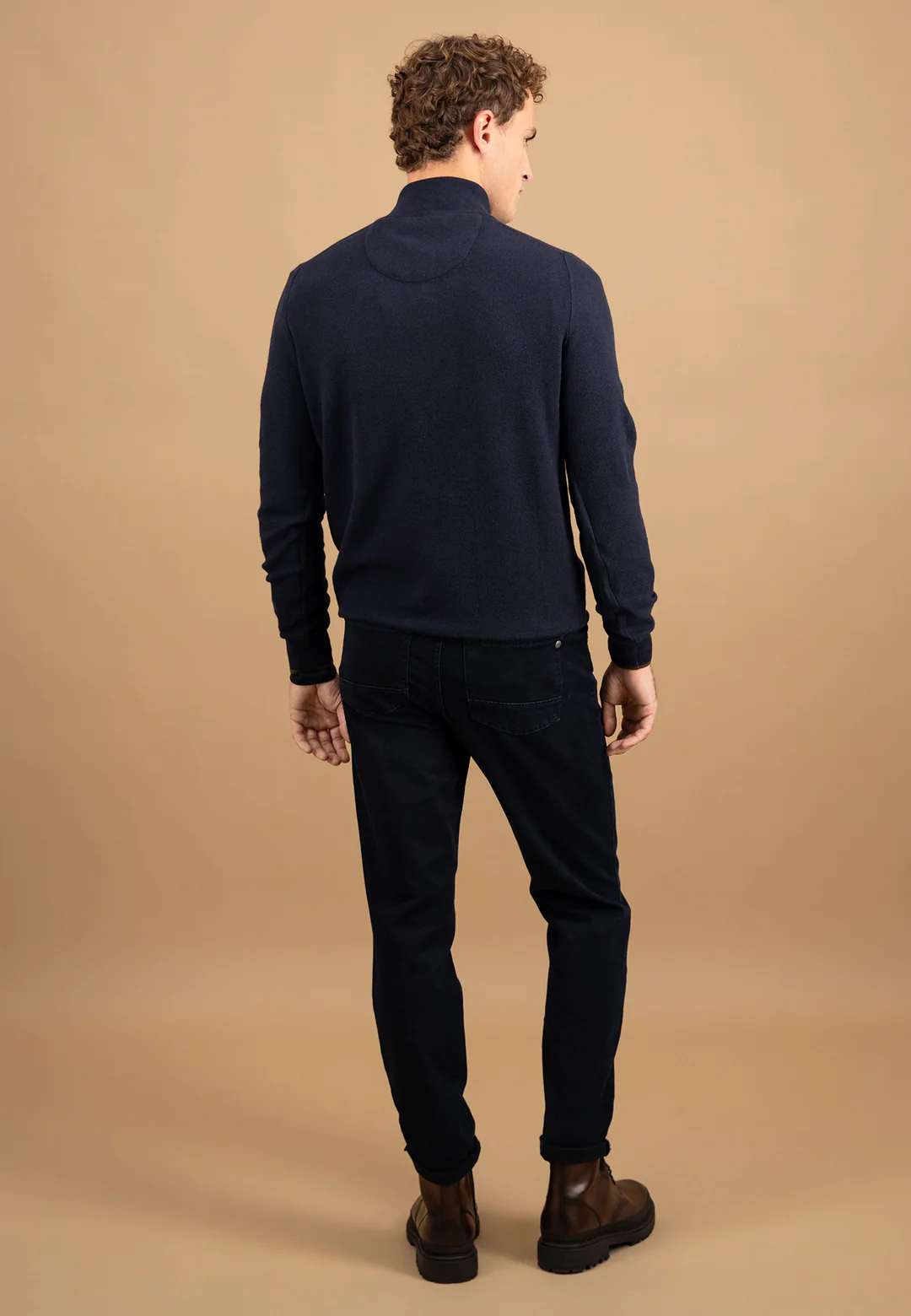 Πλεκτό – Πουλόβερ Fynch Hatton FH25W016 Halfzip-buttons Navy 6 Πλεκτό – Πουλόβερ Fynch Hatton FH25W016 Halfzip-buttons Navy 6