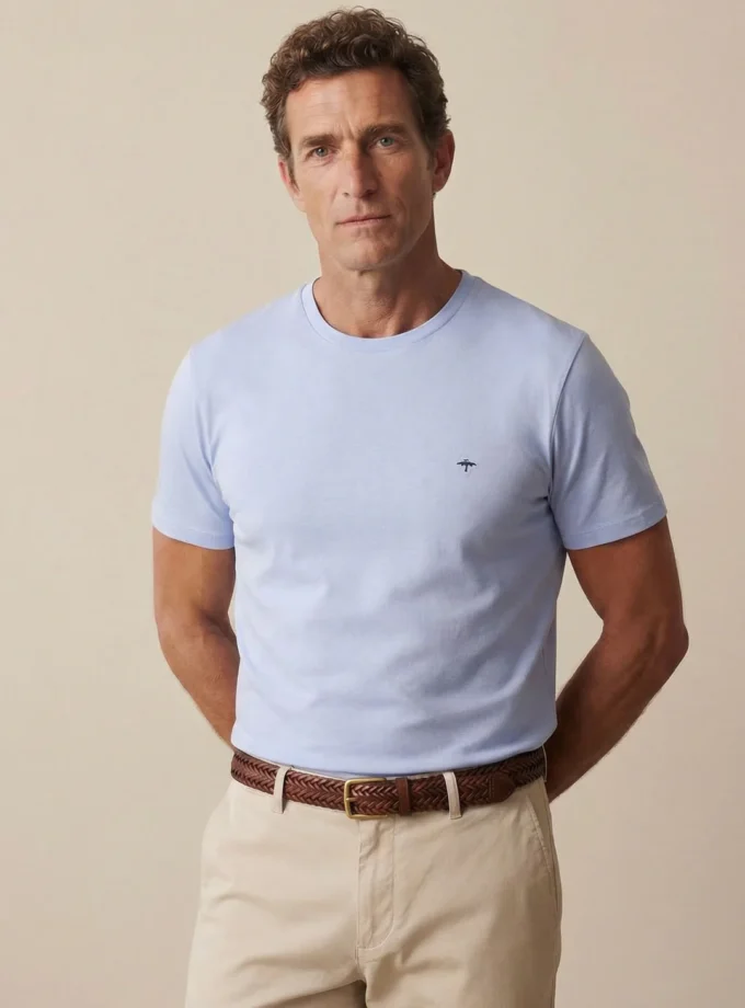 T-Shirt Μπλούζα Fynch Hatton FH26S023 New breeze soft piquet