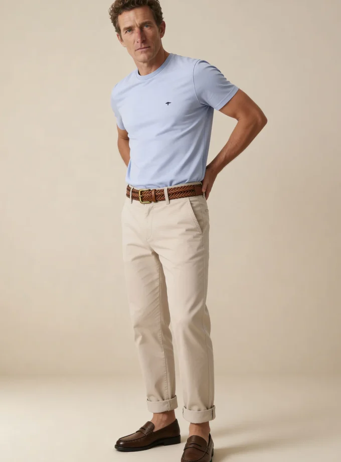 T-Shirt Μπλούζα Fynch Hatton FH26S023 New breeze soft piquet