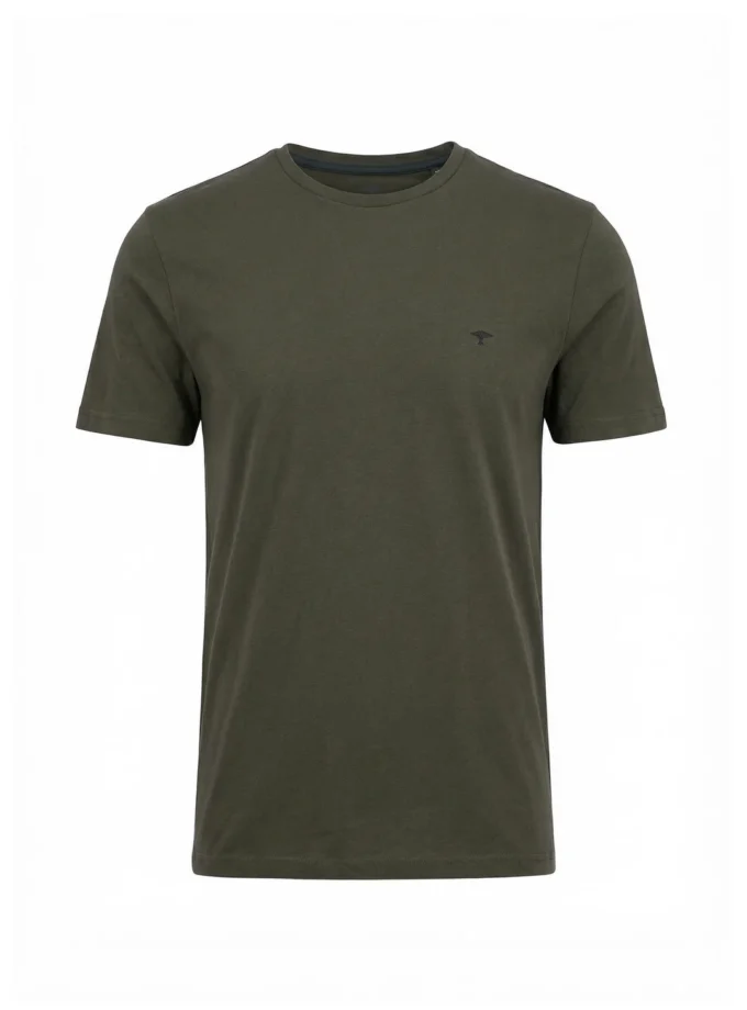 T-Shirt Μπλούζα Fynch Hatton FH26S021 Basic Dark khaki