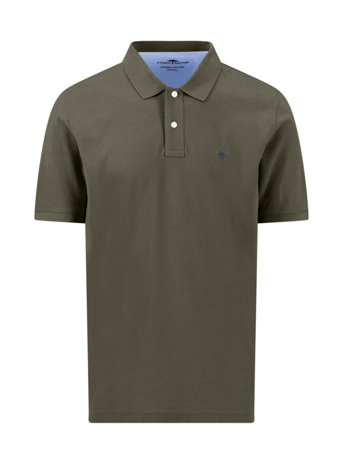 Polo Μπλούζα Fynch Hatton FH26S008 Dark Khaki