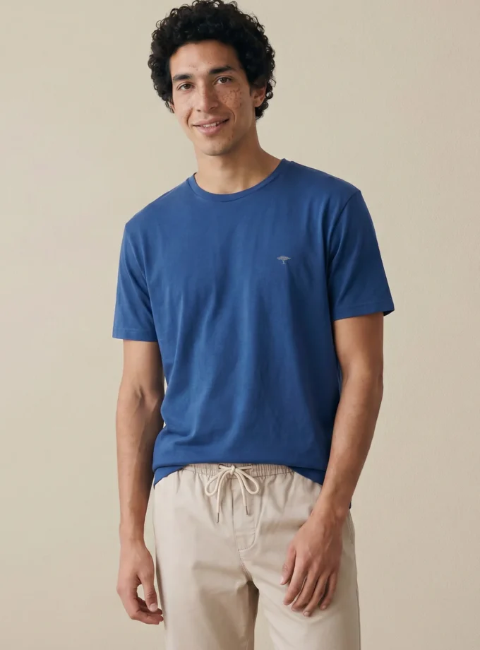 T-Shirt Μπλούζα Fynch Hatton FH26S020 Basic Midnight