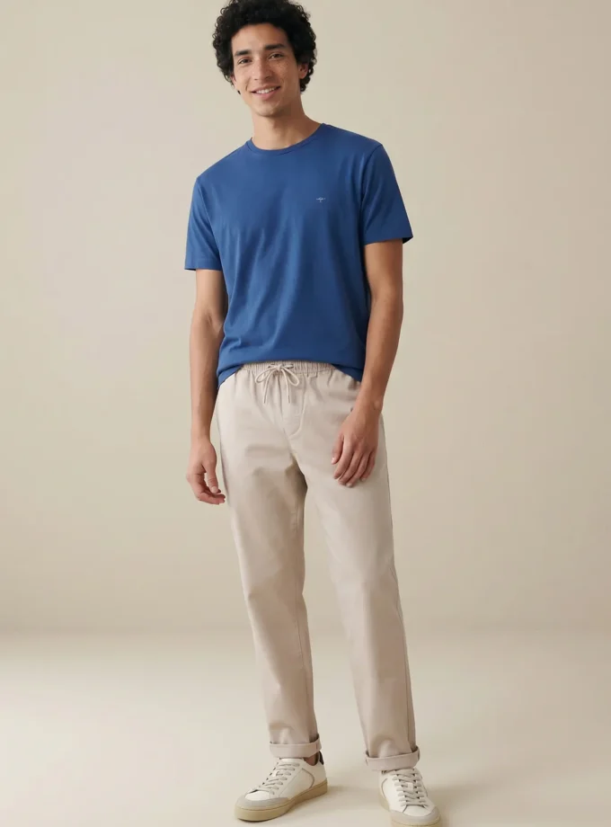 T-Shirt Μπλούζα Fynch Hatton FH26S020 Basic Midnight