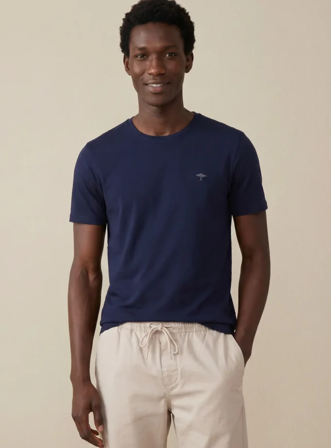 T-Shirt Μπλούζα Fynch Hatton FH26S018 Basic Navy