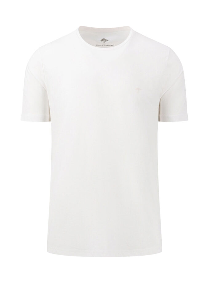 T-SHIRT ΜΠΛΟΥΖΑ Fynch Hatton FH26S016 Basic White